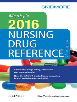 cover image of Mosby's 2016 Nursing Drug Reference--E-Book